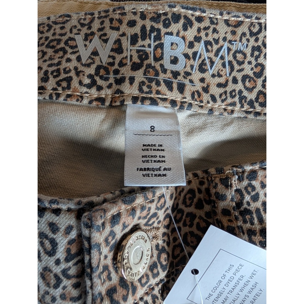White House Black Market Women's Pants Size 8 Cheetah Skinny Ankle Denim - Picture 5 of 8
